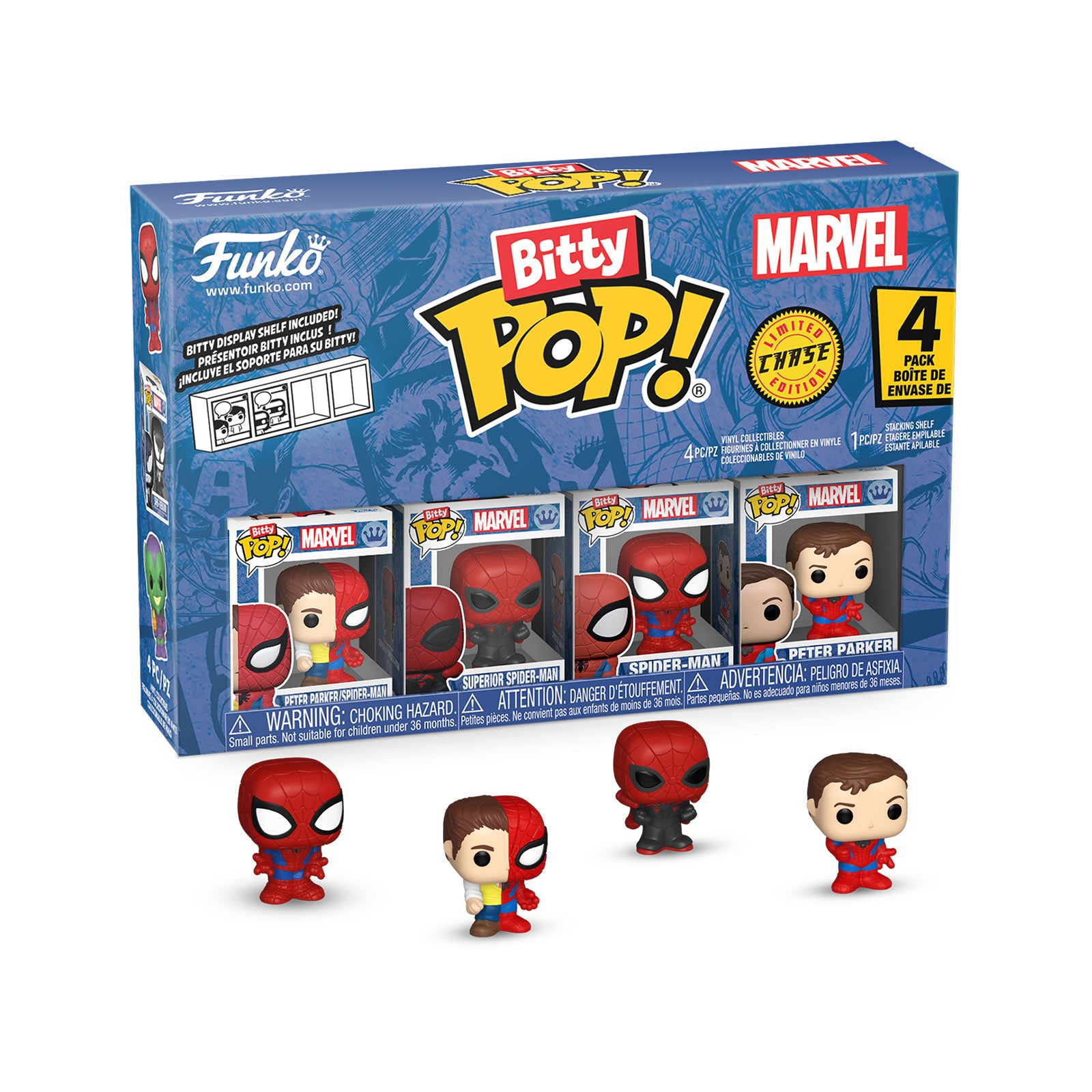 Product image Marvel - Spider-Man Funko Bitty Pop 4-Pack Figure Set Series 4