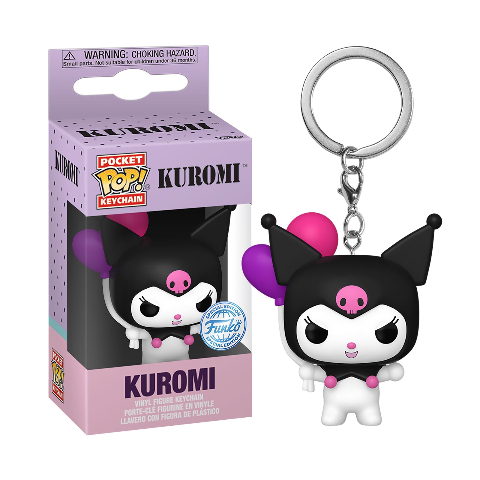 Product image Sanrio - Kuromi with Balloons Funko Pop Keychain