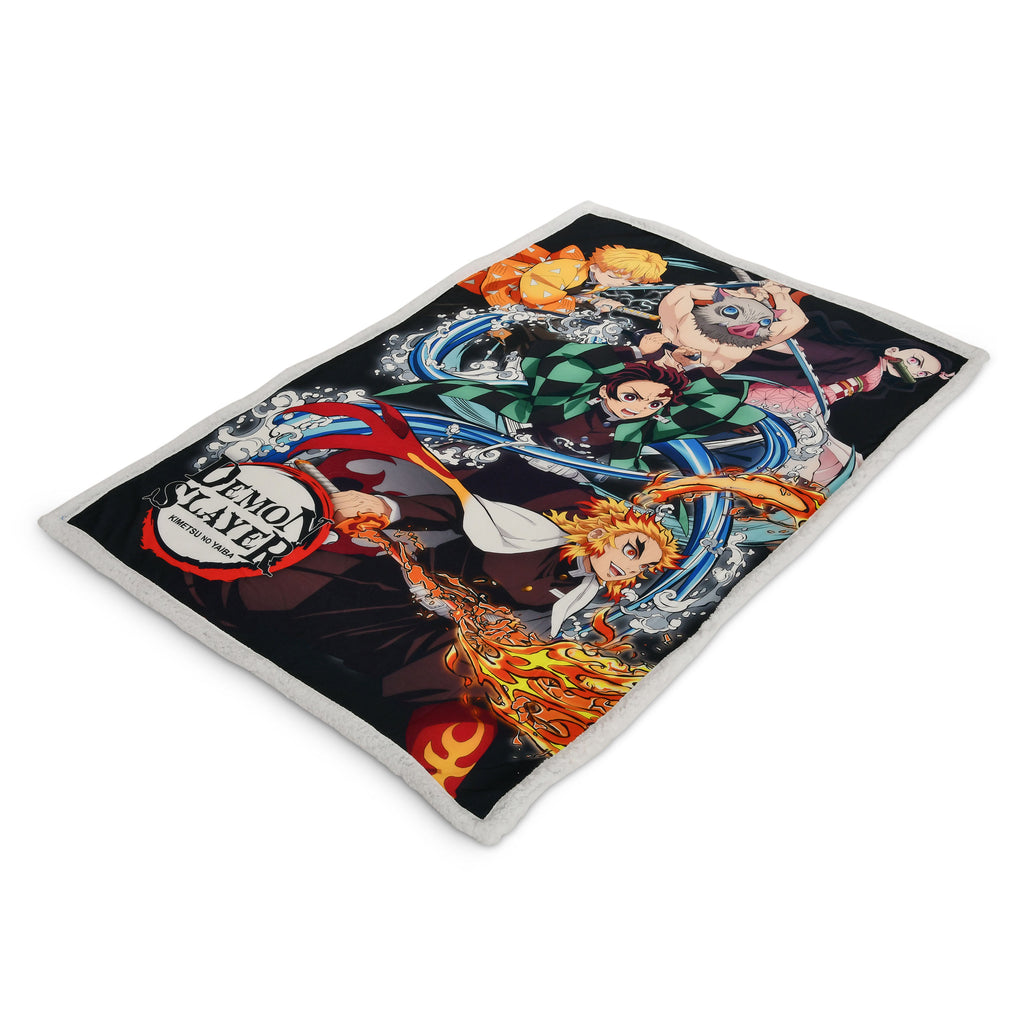Product image Demon Slayer - Crew Plush Blanket with Teddy Fleece
