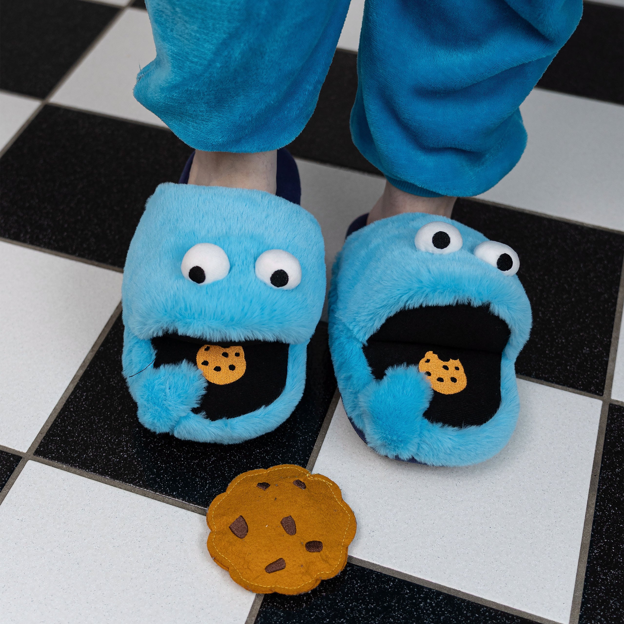 Product image Cookie Monster Plush Slippers - Sesame Street