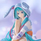 Product image Hatsune Miku - Miku Rabbit Ear Hood Pajama Blue Noodle Stopper Figure