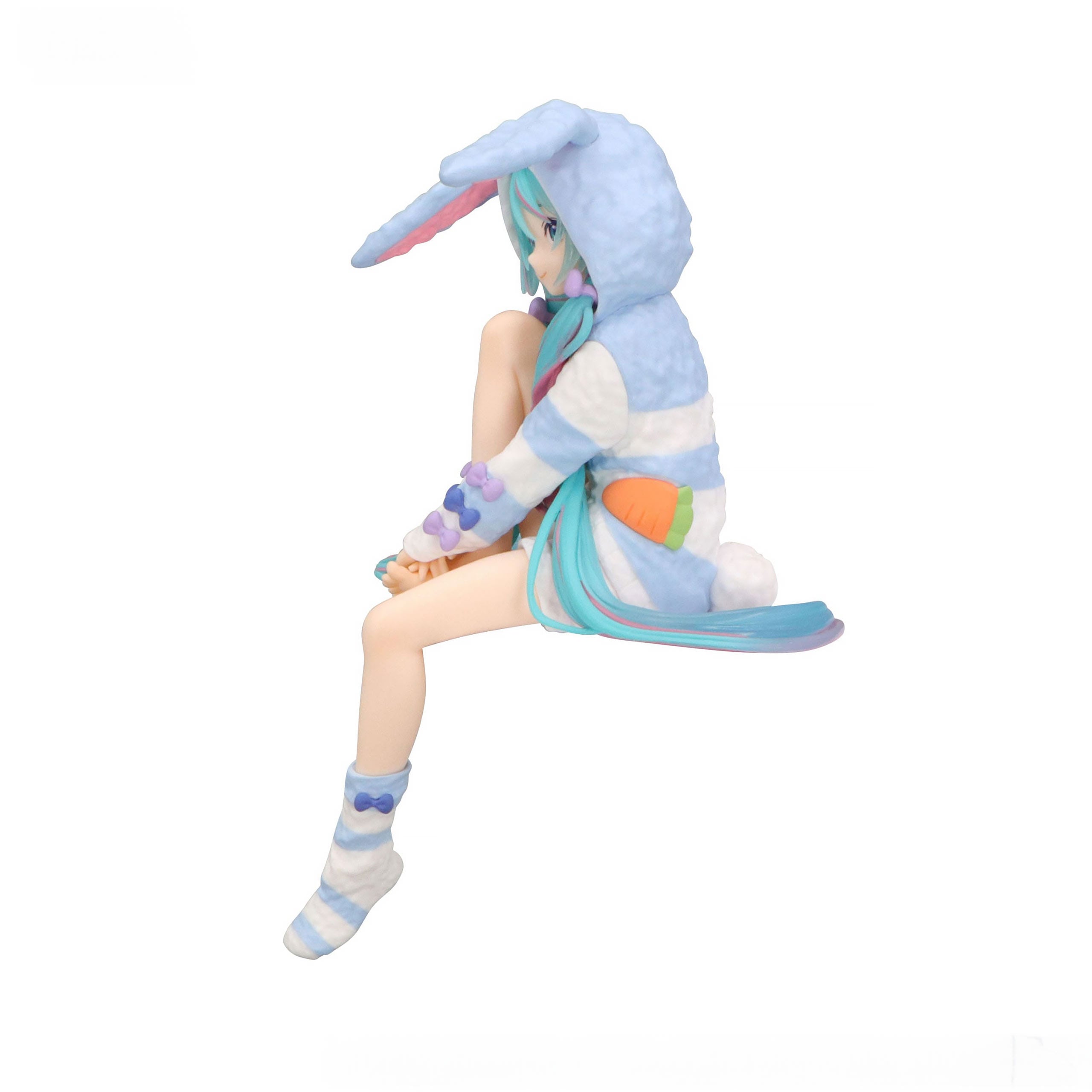Product image Hatsune Miku - Miku Rabbit Ear Hood Pajama Blue Noodle Stopper Figure