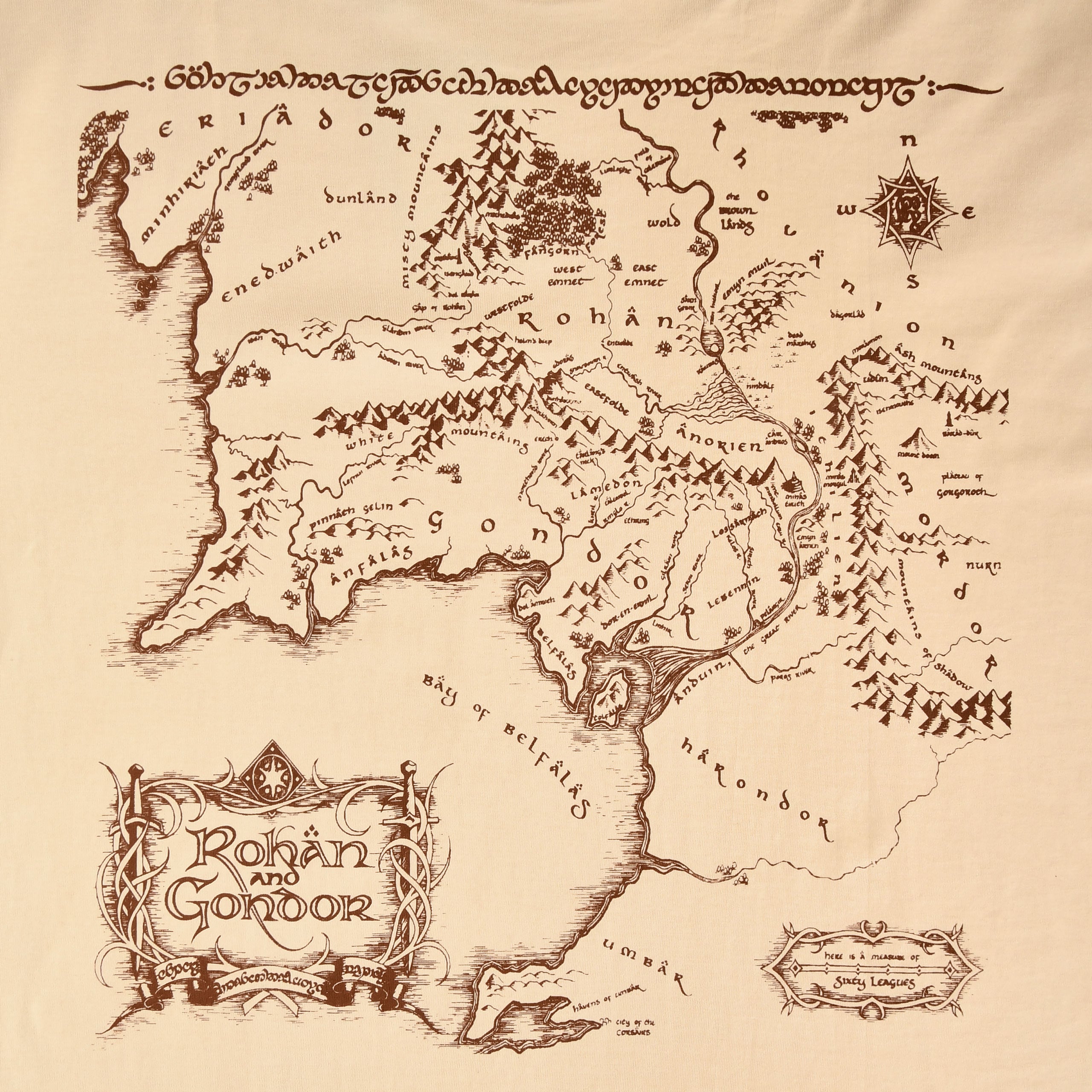Product image The Lord of the Rings - Fellowship Rohan and Gondor Oversize T-Shirt beige