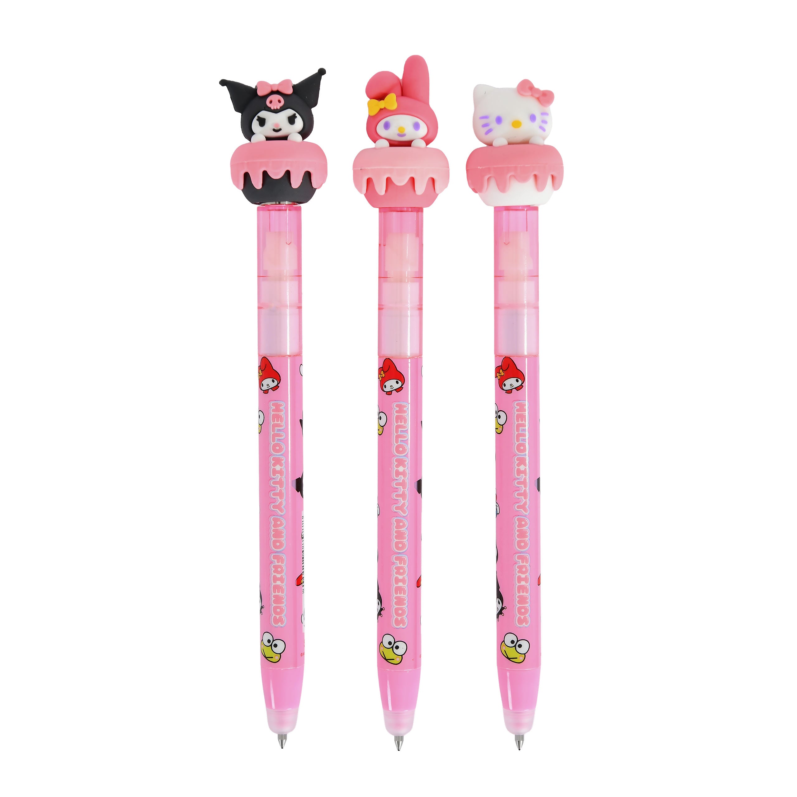 Product image Sanrio - Hello Kitty and Friends Erasable Ballpoint Pens, Set of 3