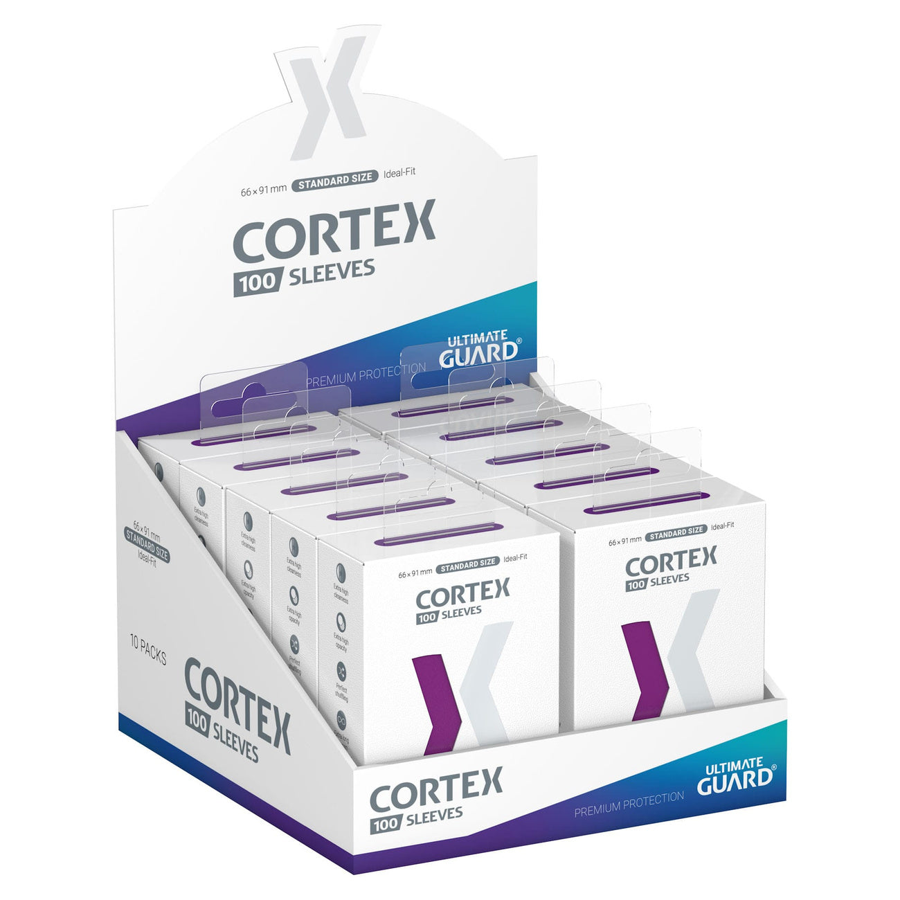 Product image Cortex Card Sleeves Purple 100-Pack Ultimate Guard for TCG Standard Size