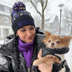 Product image Wednesday - Midnight pom-pom beanie