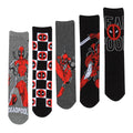 Product image Deadpool - Logo and Pose Socks 5-Pack in Gift Box