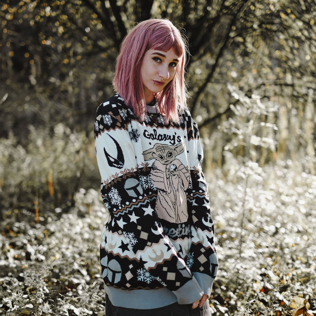 Product image Grogu Galaxy's Greetings Knit Sweater - Star Wars The Mandalorian