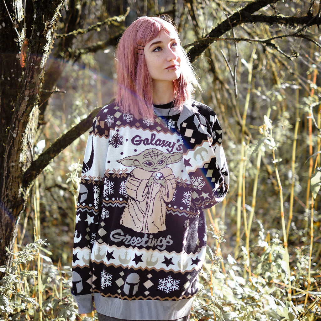 Product image Grogu Galaxy's Greetings Knit Sweater - Star Wars The Mandalorian