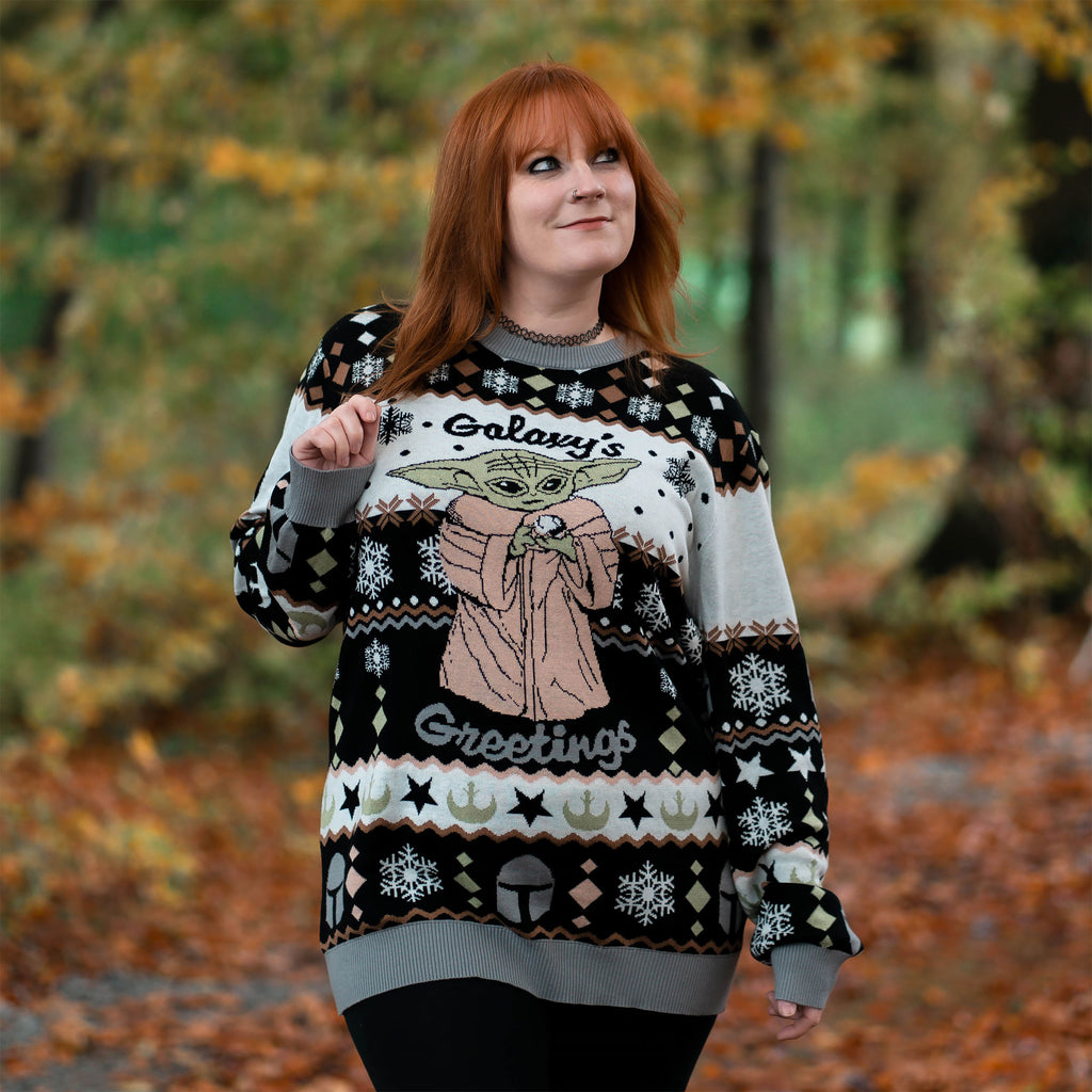 Product image Grogu Galaxy's Greetings Knit Sweater - Star Wars The Mandalorian