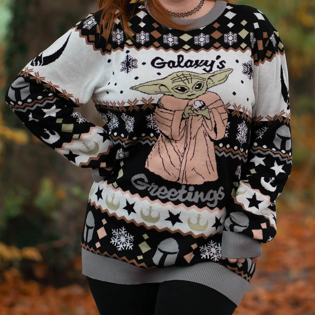 Product image Grogu Galaxy's Greetings Knit Sweater - Star Wars The Mandalorian