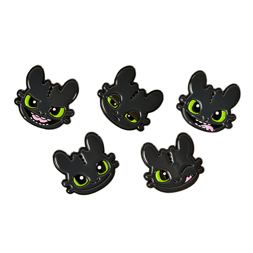 Product image How to Train Your Dragon - Toothless Pins 5-Piece Set