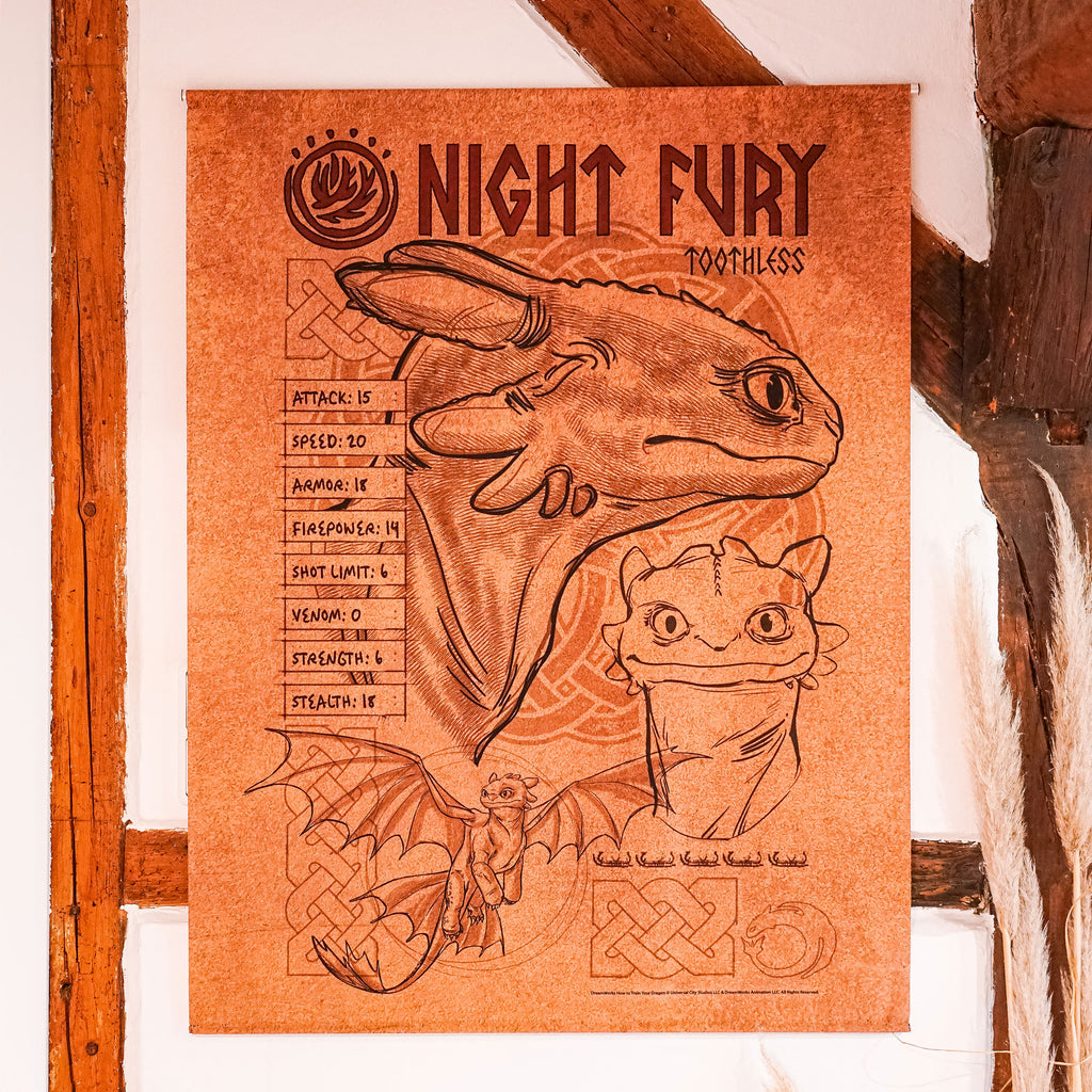 Product image How to Train Your Dragon - Night Fury Wall Scroll