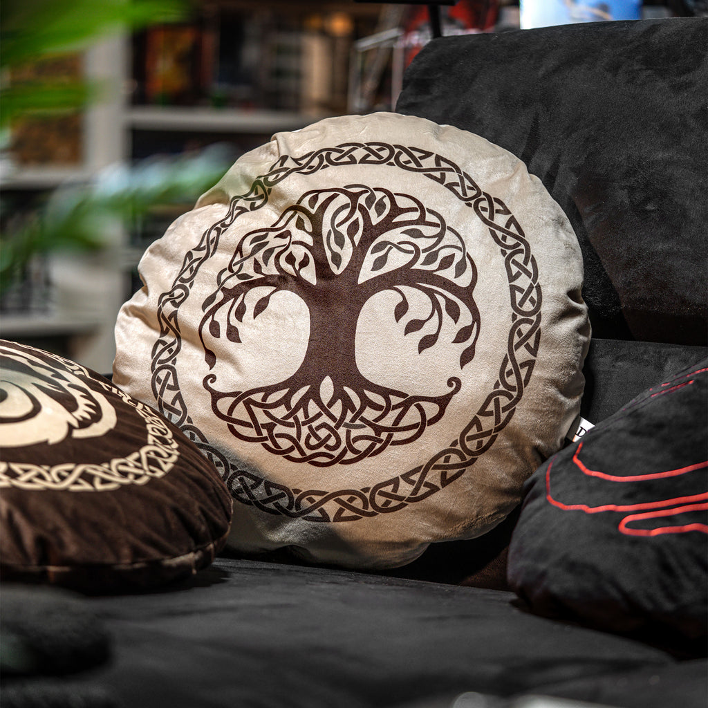 Product image How to Train Your Dragon - Yggdrasil World Tree Symbol Cushion brown