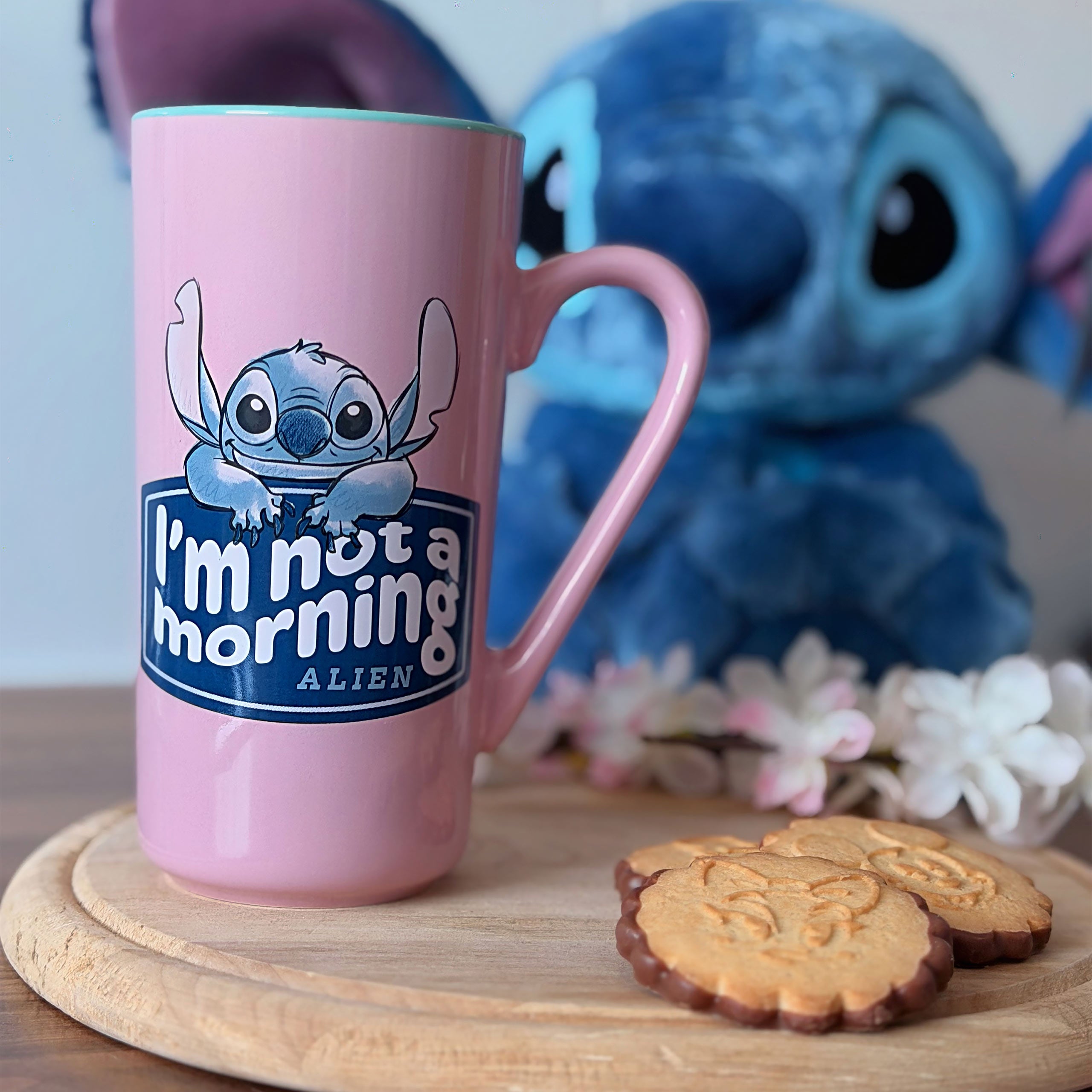 Product image Stitch and Angel I'm Not a Morning Mug - Lilo & Stitch