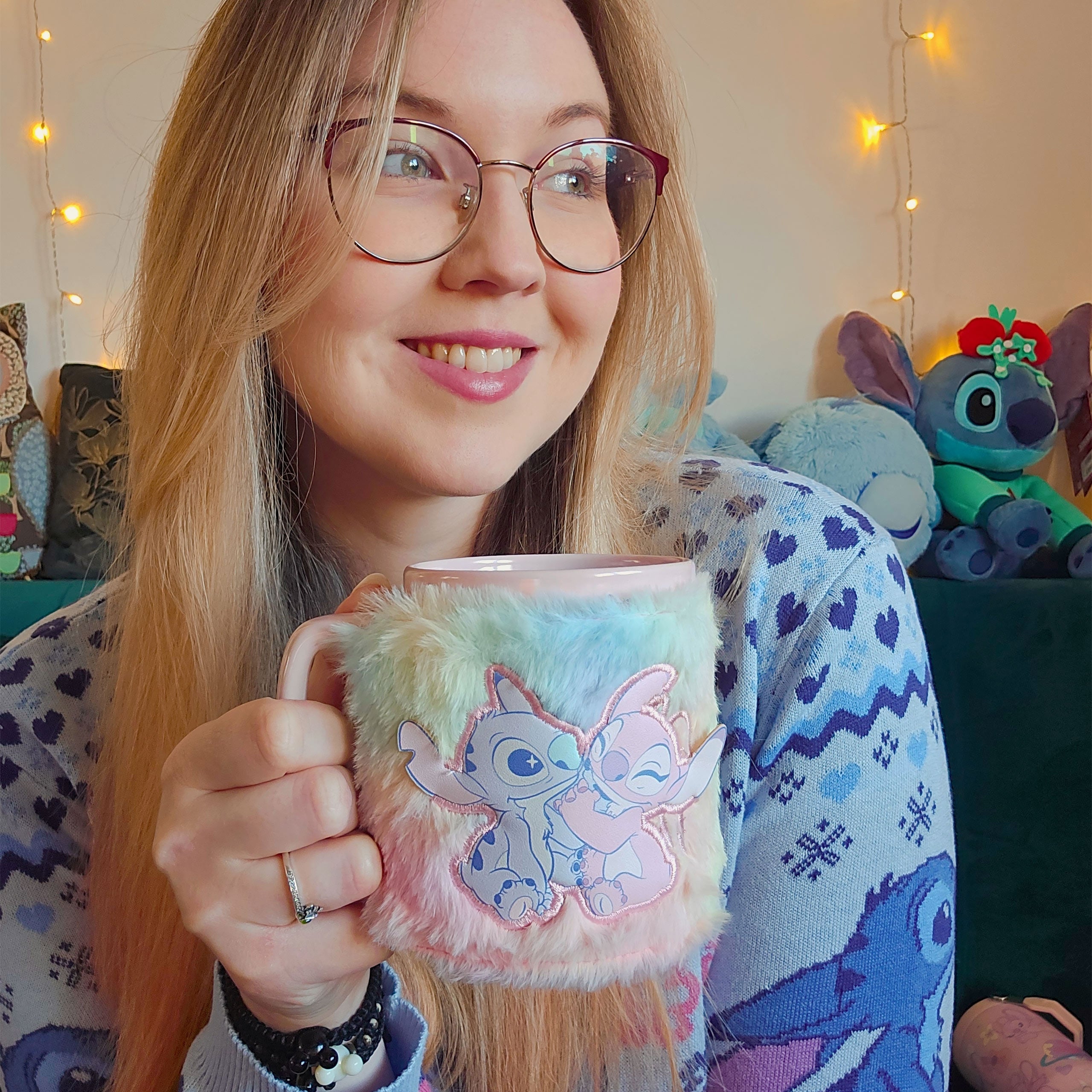 Product image Stitch and Angel Mug with Plush Cover - Lilo & Stitch