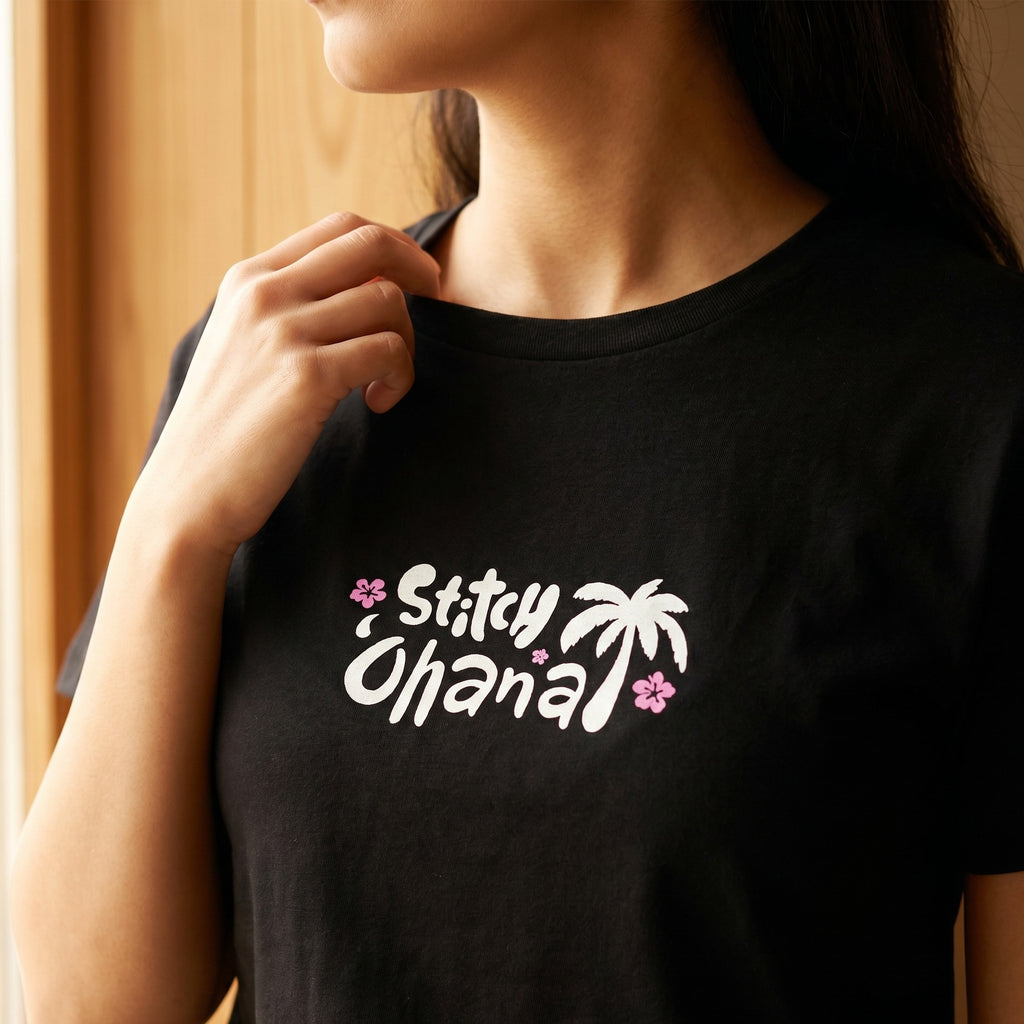 Product image Stitch T-Shirt Women Black - Lilo & Stitch