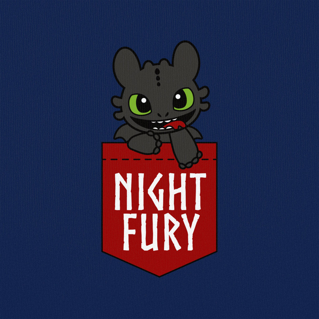 Product image How to Train Your Dragon - Night Fury Pocket T-Shirt blue