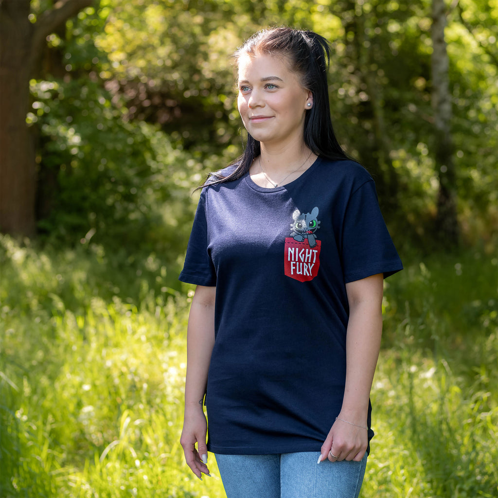 Product image How to Train Your Dragon - Night Fury Pocket T-Shirt blue