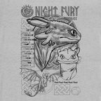 Product image How to Train Your Dragon - Night Fury Sketch T-Shirt Grey