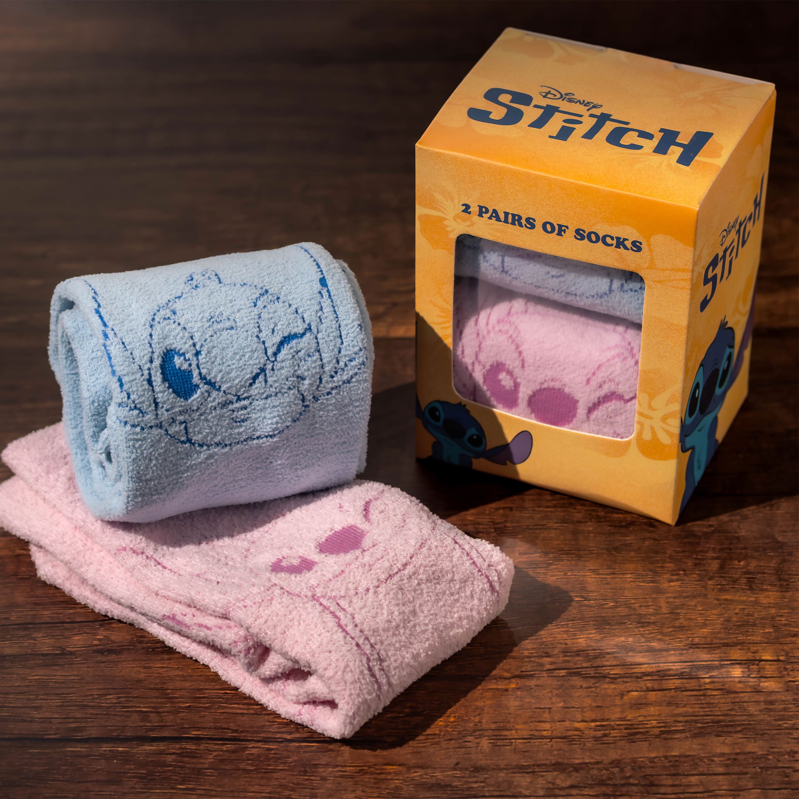 Product image Stitch and Angel Socks 2-Pack in Gift Box - Lilo & Stitch