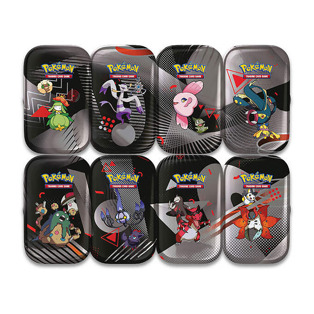 Product image Pokemon - Black Thunder & White Flame Trading Cards Tin Box 8-Display