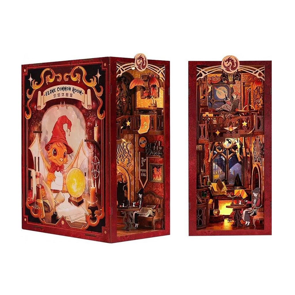 Product image Flame Common Room Book Nook Wooden Model Kit for Harry Potter Fans