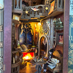 Product image Flame Common Room Book Nook Wooden Model Kit for Harry Potter Fans
