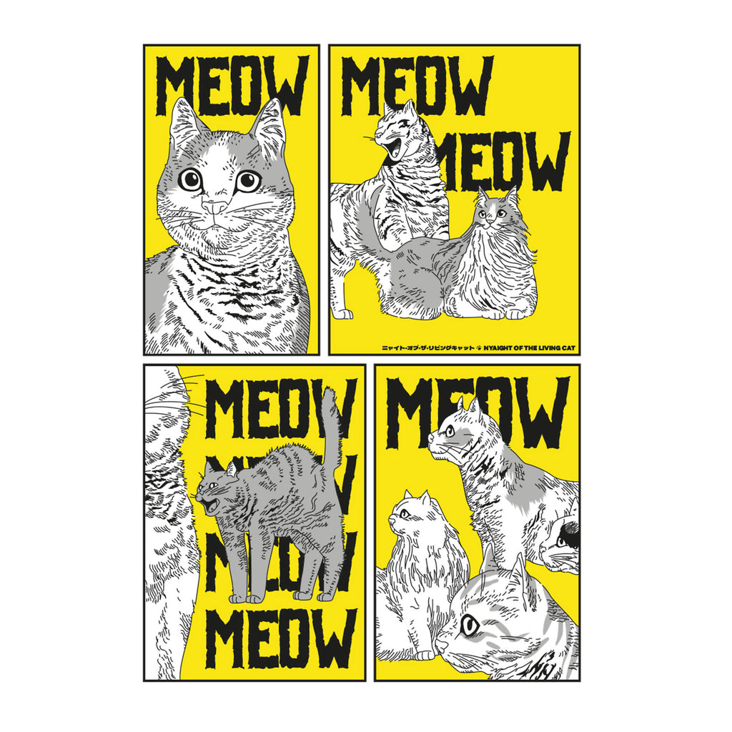 Product image Meow T-Shirt for Night of the Living Cat Fans white