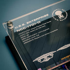 Product image Enterprise NCC-1701-D Wall Plaque with Model Replica - Star Trek