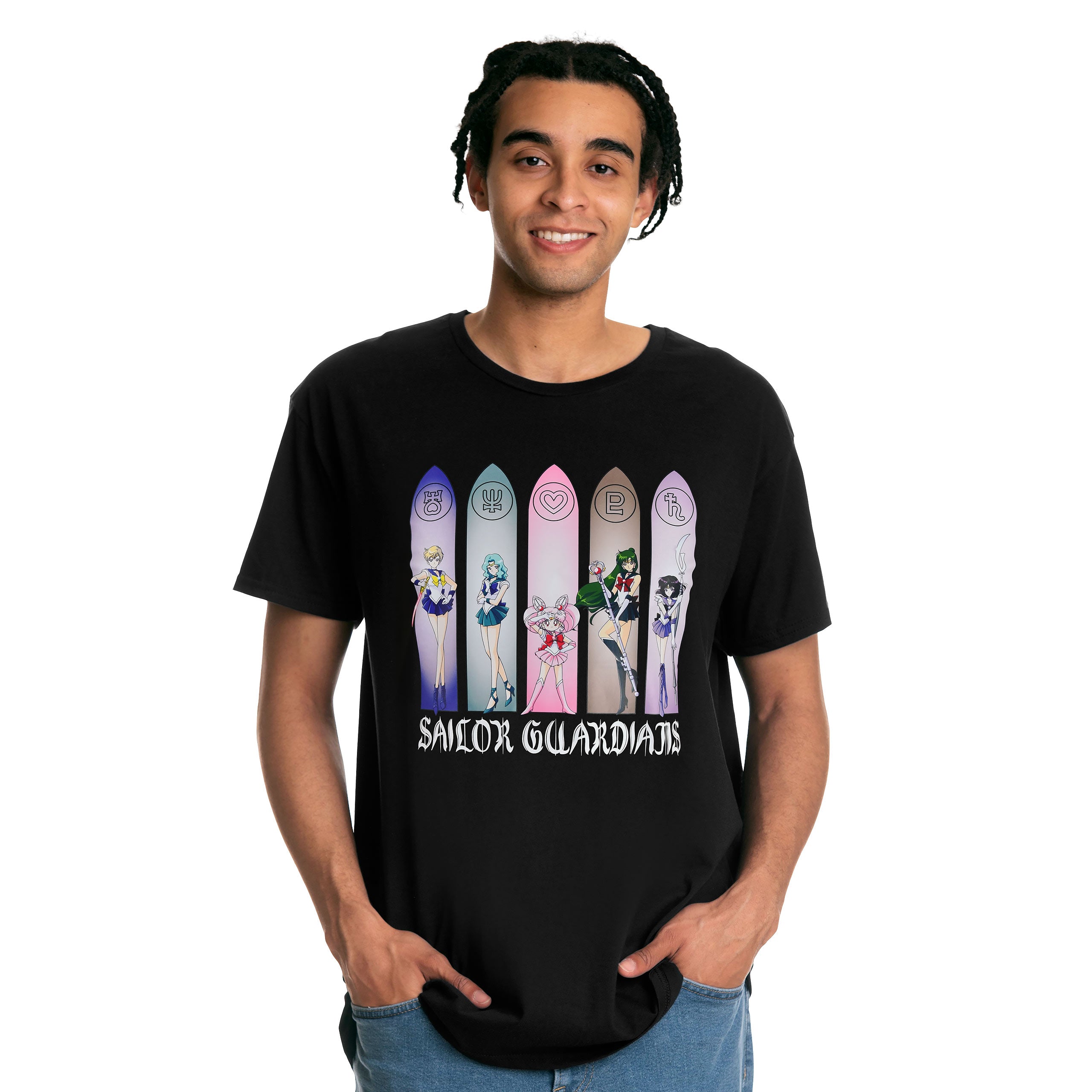 Product image Sailor Moon - Sailor Guardians Outer Senshi Black T-Shirt