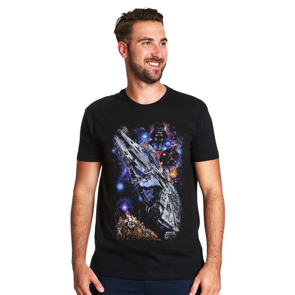Product image Star Wars - Galaxy Ship Poster T-Shirt black
