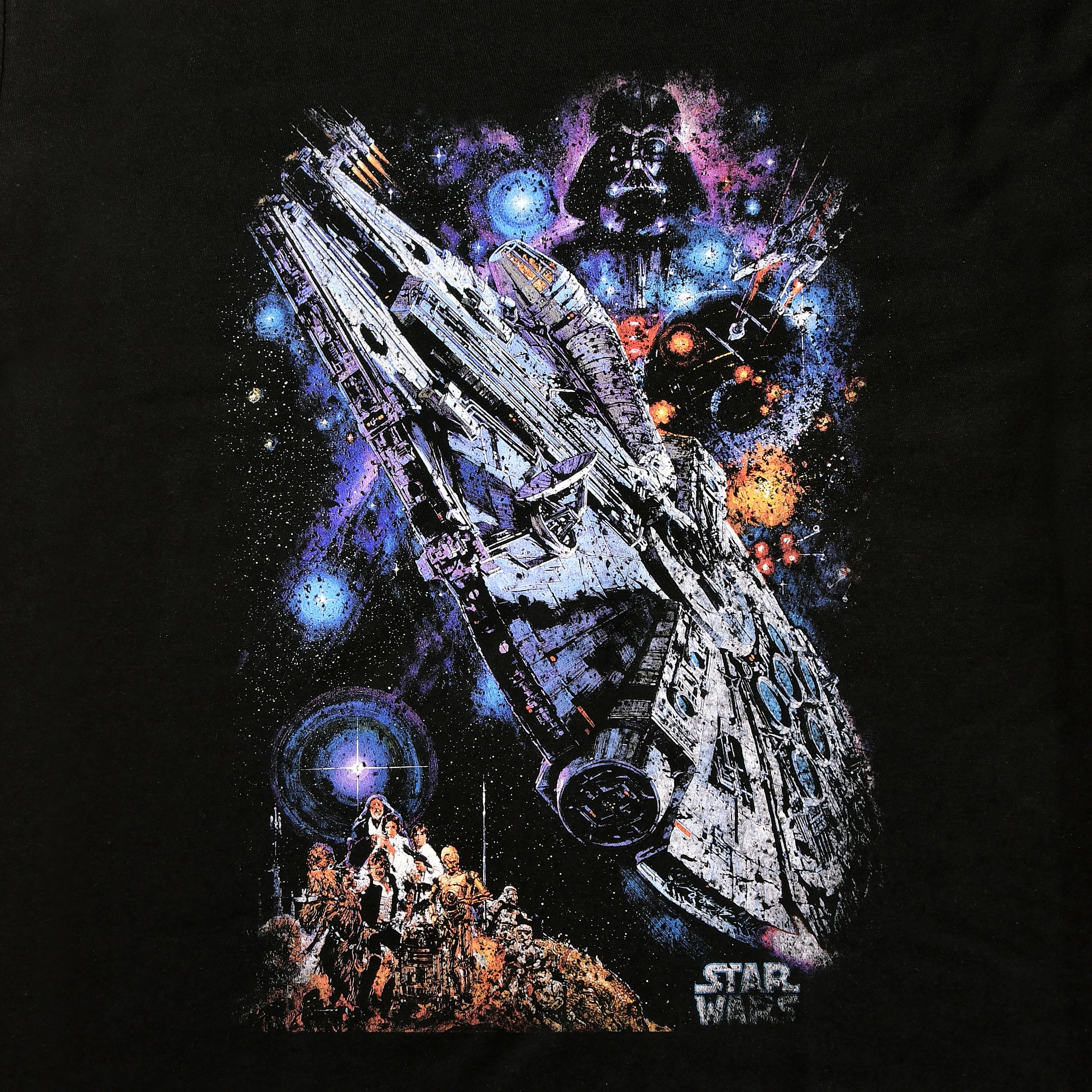 Product image Star Wars - Galaxy Ship Poster T-Shirt black