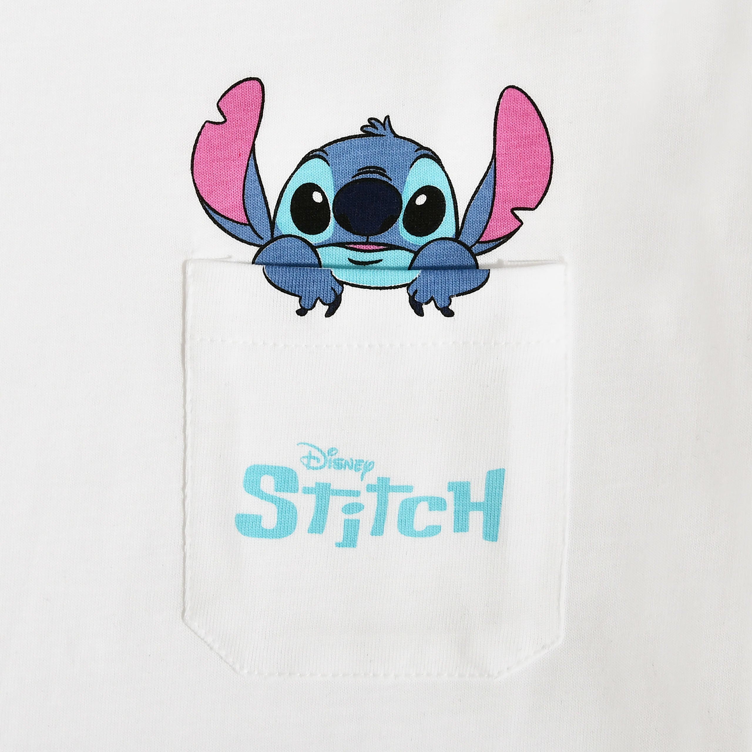 Product image Stitch Pocket T-Shirt White - Lilo & Stitch
