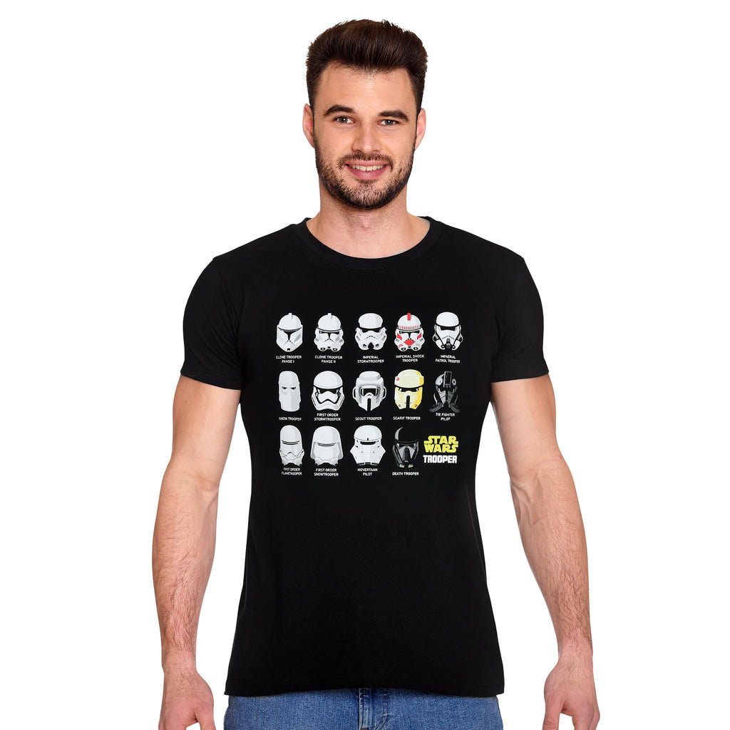 Product image Stormtrooper Helmet Collage T-shirt black - Star Wars