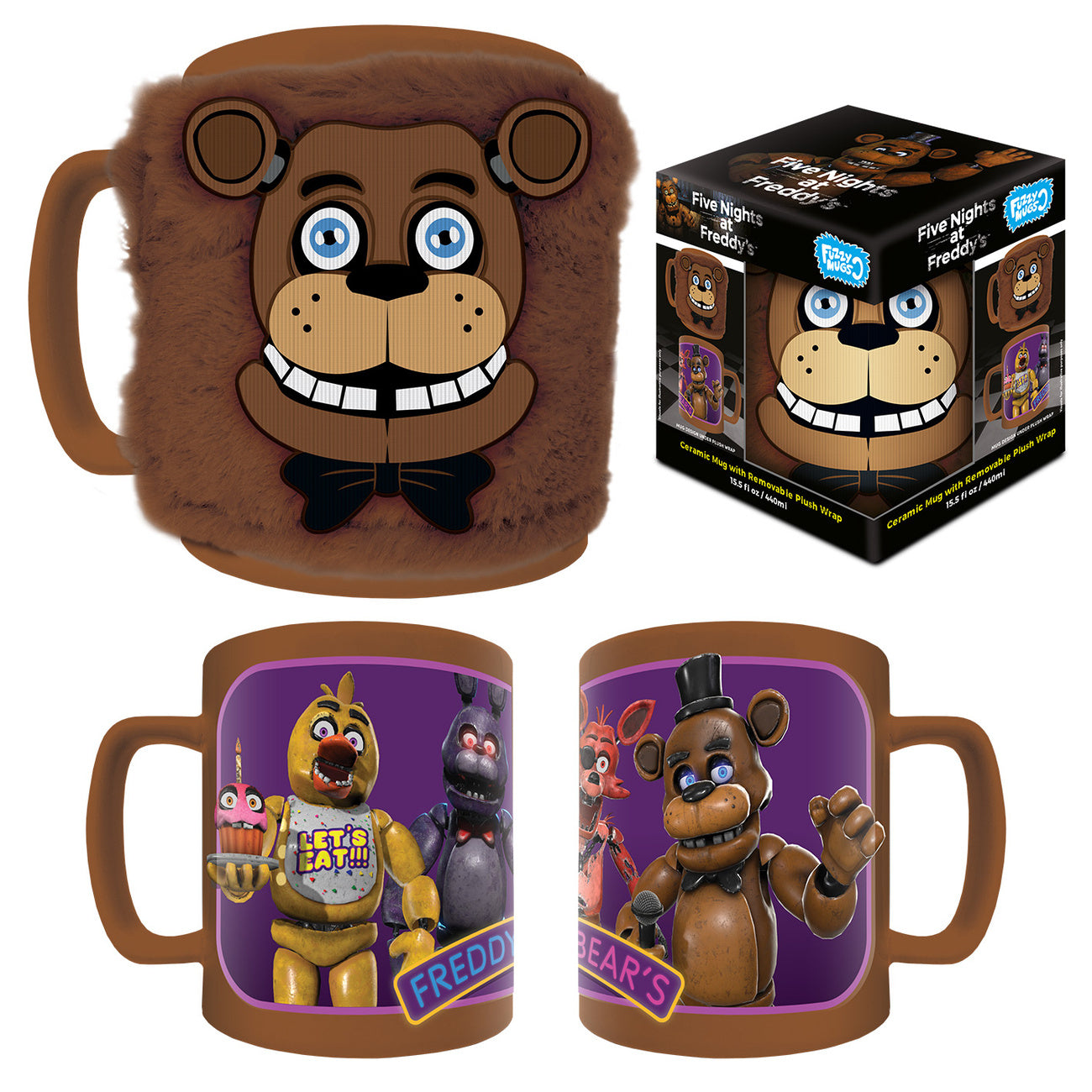 Product image Five Nights at Freddy's - Freddy Fazbear Mug with Plush Cover