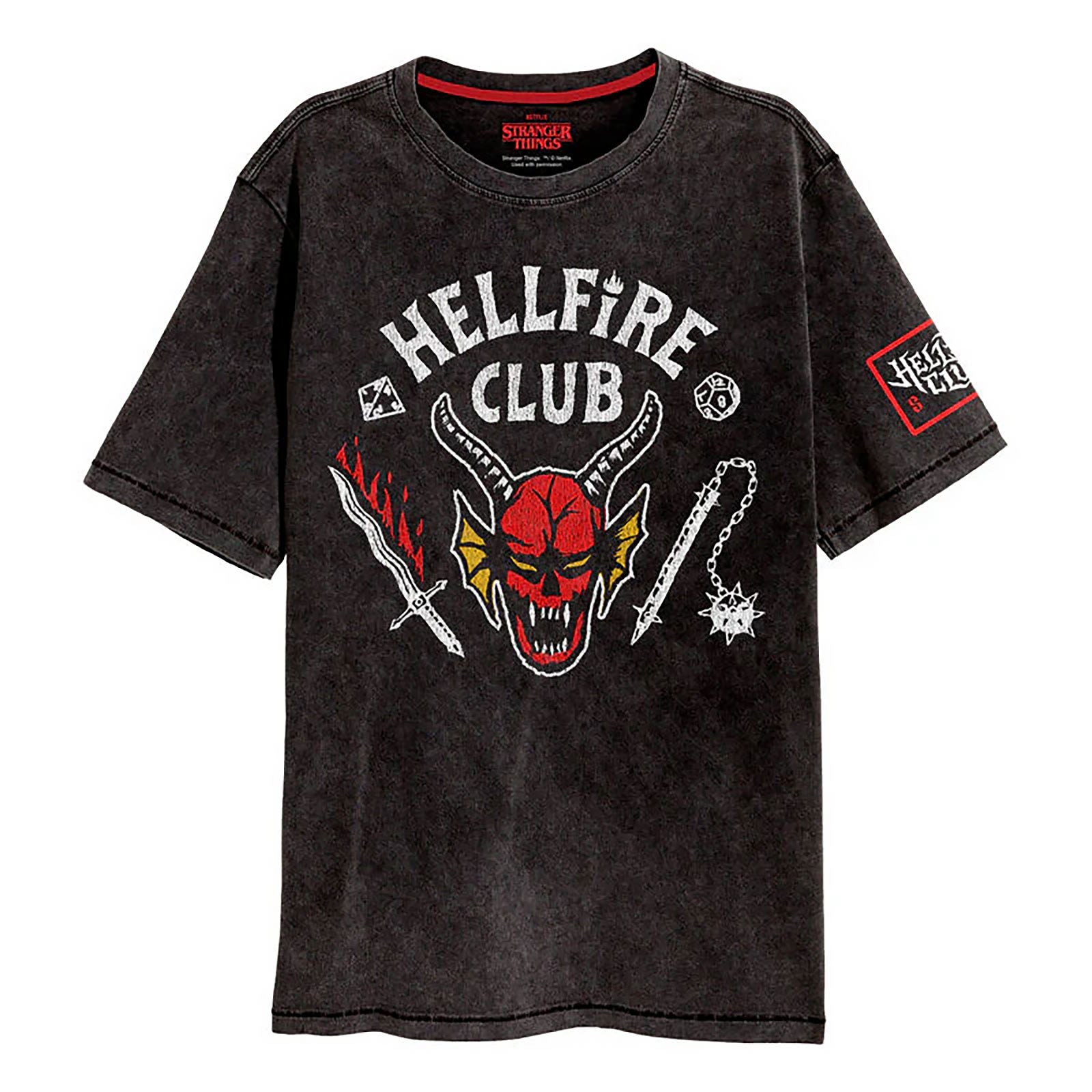 Product image Stranger Things - Hellfire Club T-shirt gray