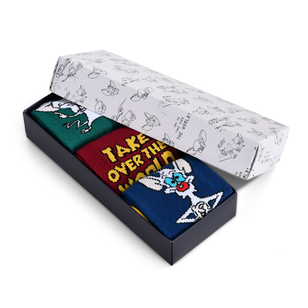 Product image Pinky and the Brain - Pinky and Brain Socks 3-Pack in Gift Box
