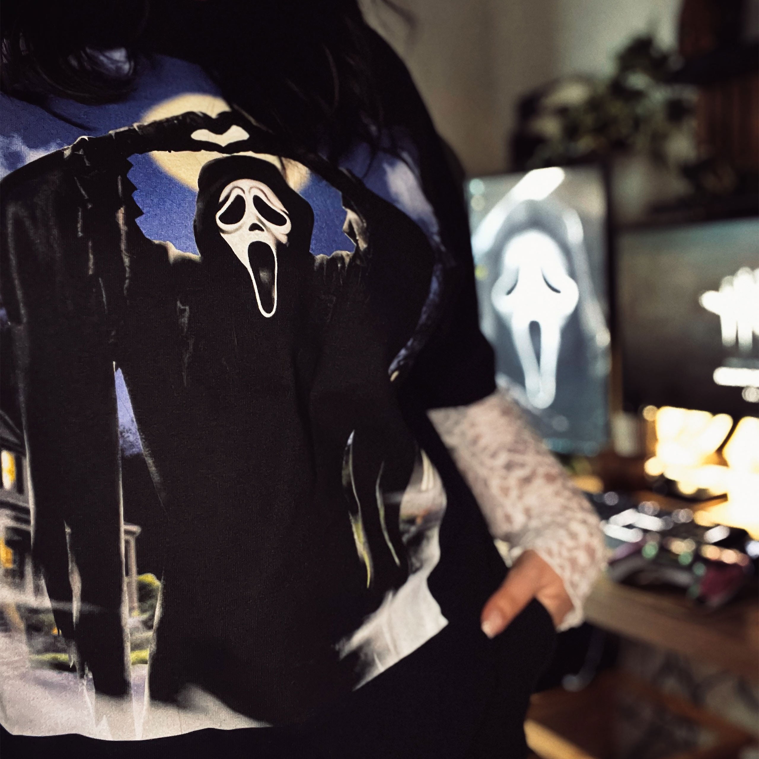 Product image Ghost Face - Hearts T-Shirt Black