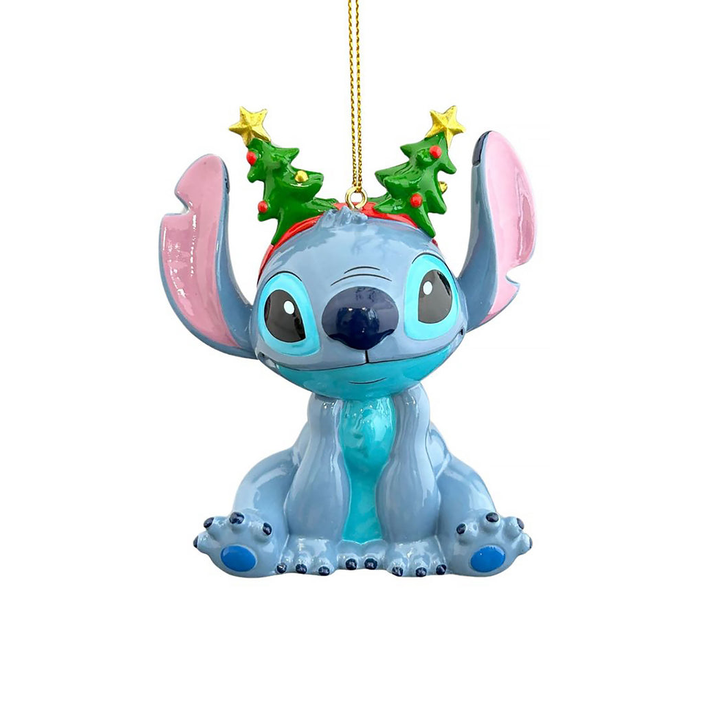 Product image Stitch with Headband Christmas Tree Ornament - Lilo & Stitch