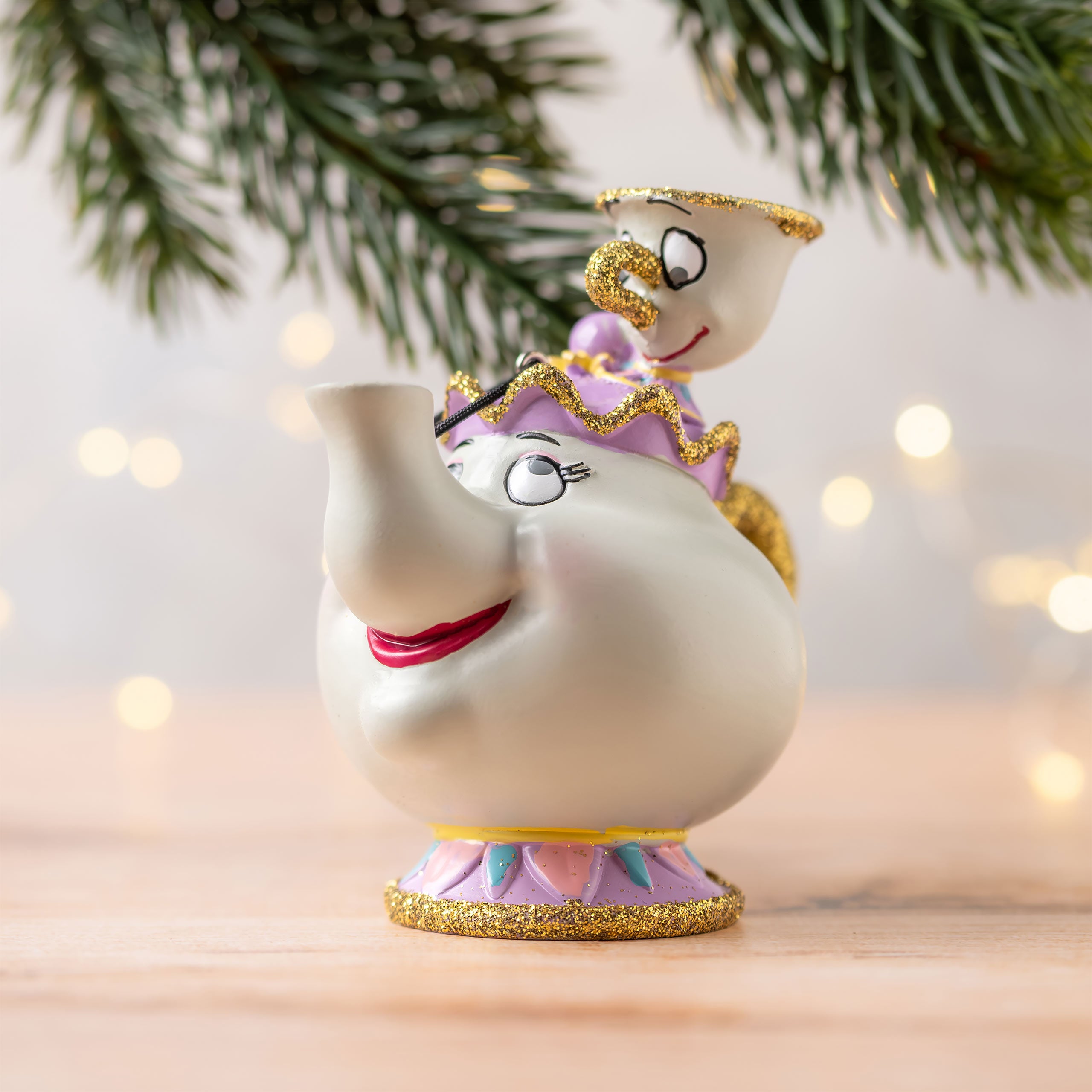 Product image Beauty and the Beast - Mrs. Potts and Chip Christmas Tree Ornament