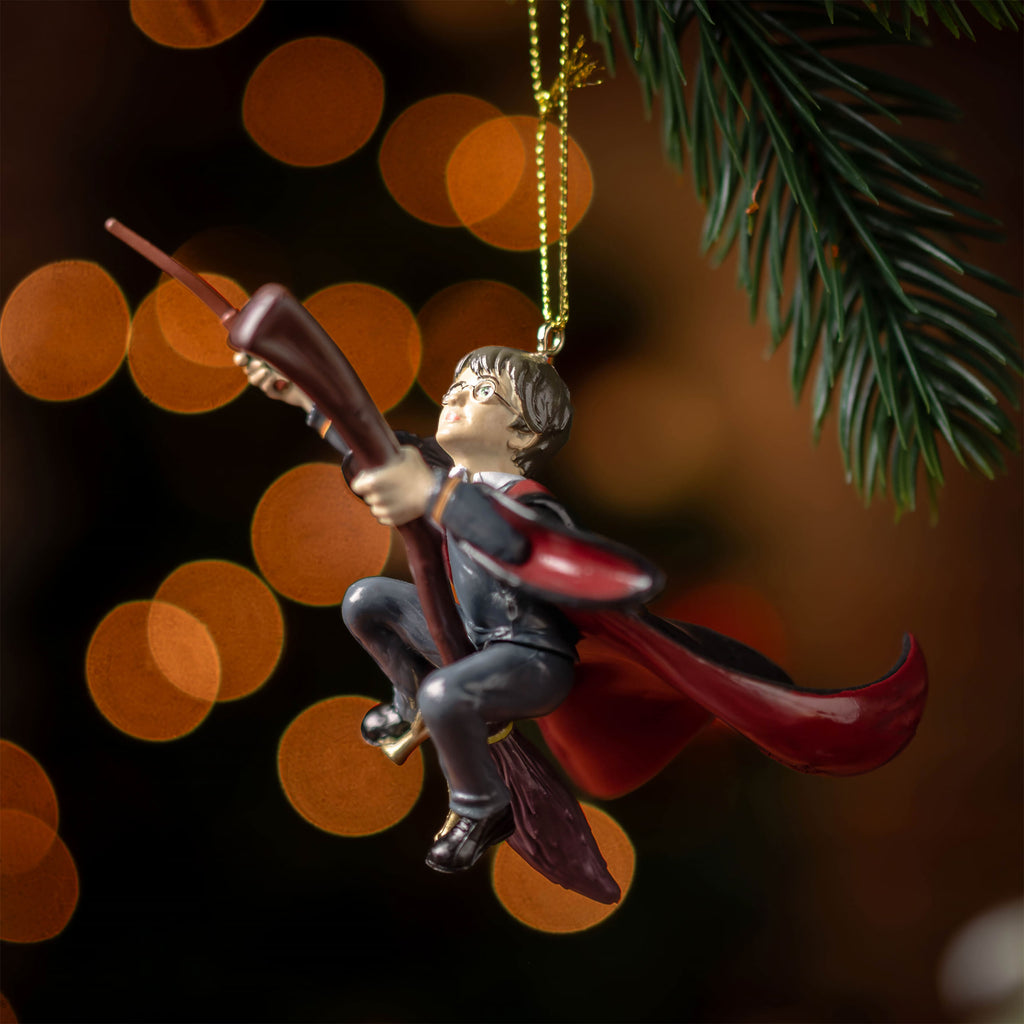 Product image Harry with Nimbus 2000 Christmas Tree Ornament - Harry Potter
