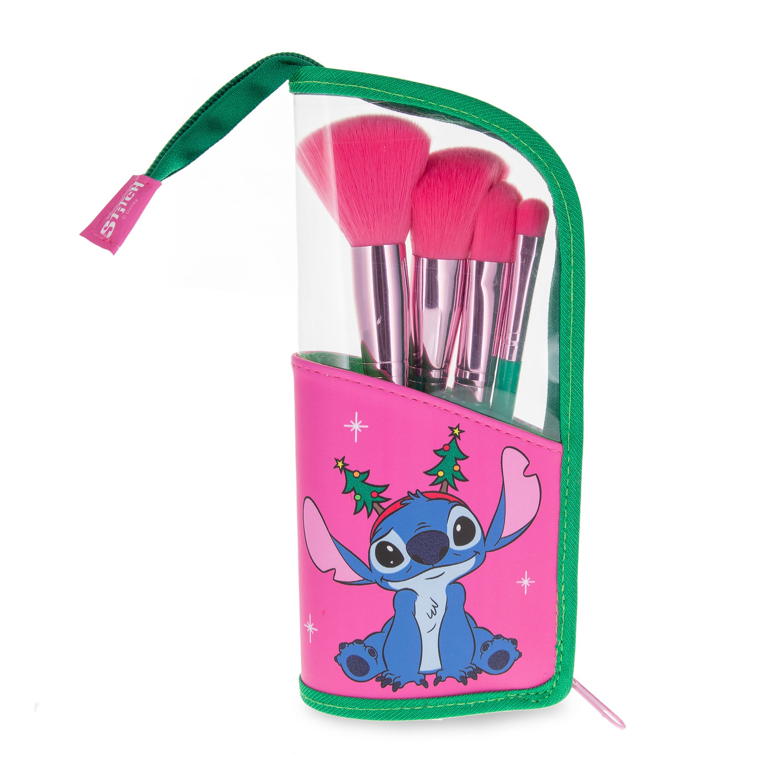 Product image Stitch-mas Makeup Brushes with Cosmetic Bag - Lilo & Stitch