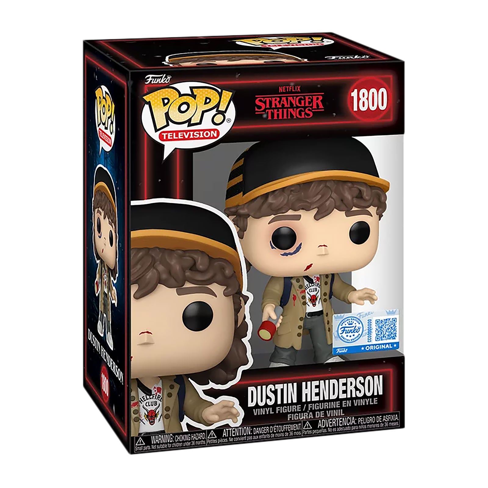 Product image Stranger Things – Dustin (Battle Damaged) Funko Pop! Figure