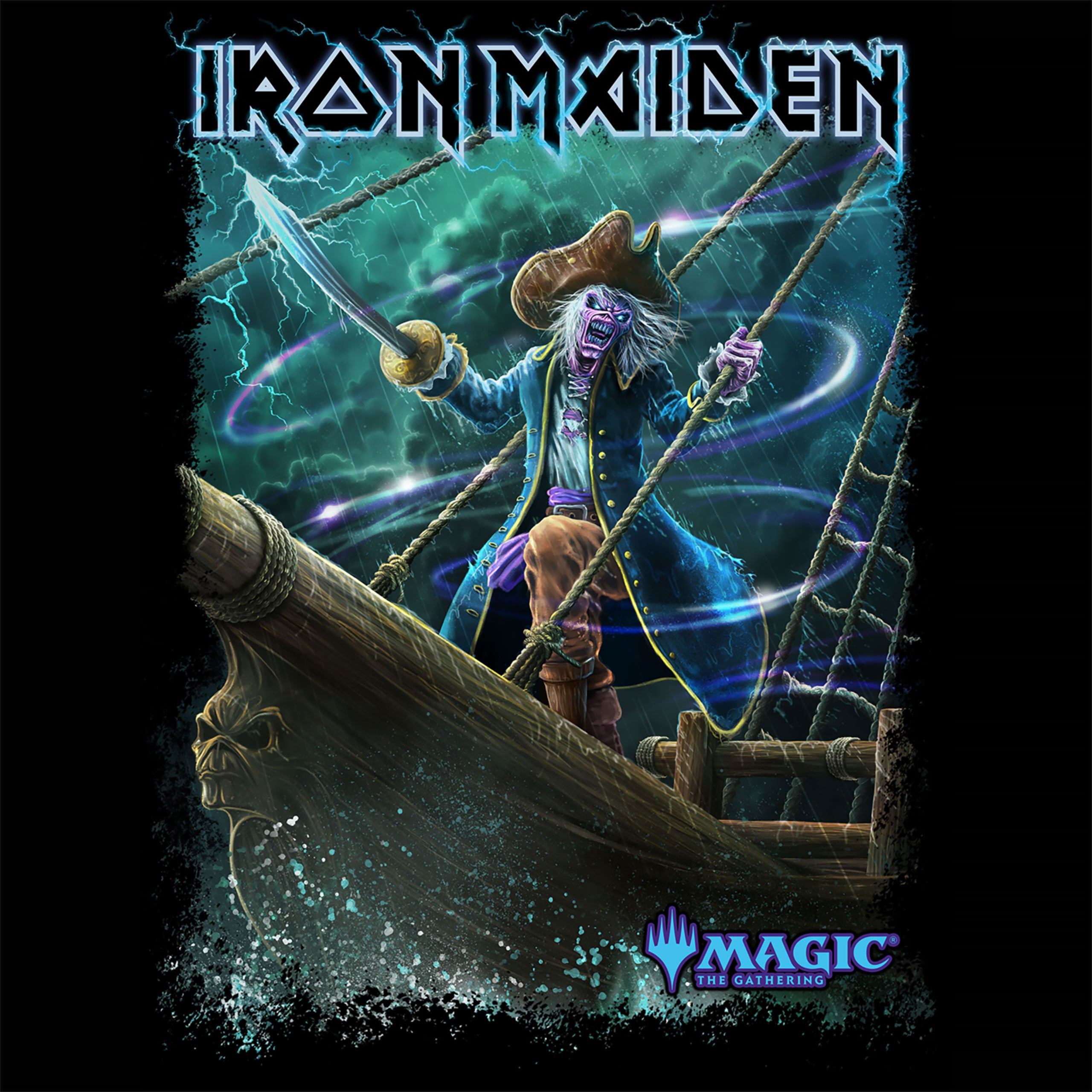 Product image Iron Maiden - Magic: The Gathering Captain N'Ghathrod T-shirt black