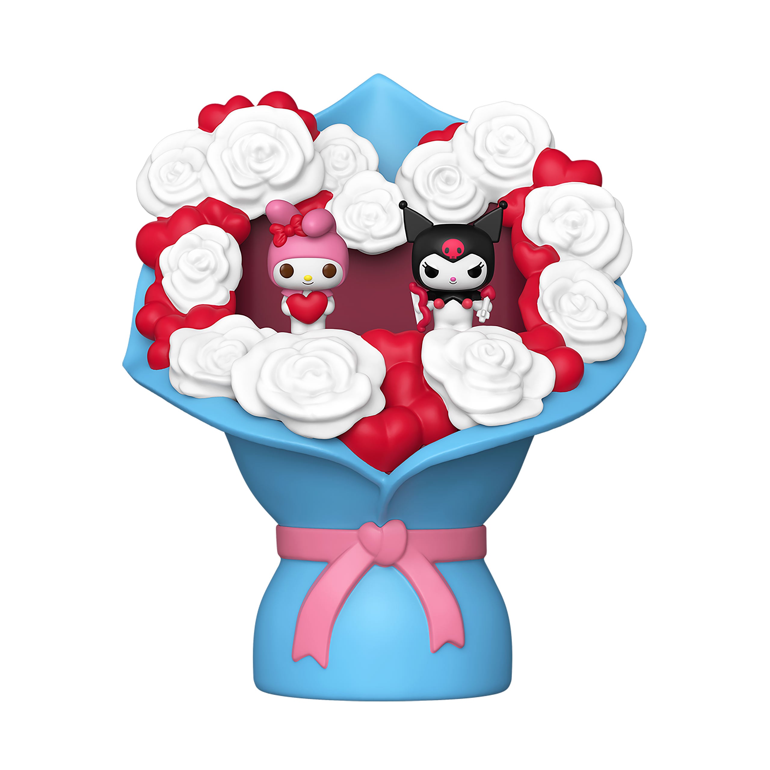 Product image Hello Kitty and Friends Kuromi and Hello Kitty Valentines Funko Bitty Pop Bouquet - Sanrio