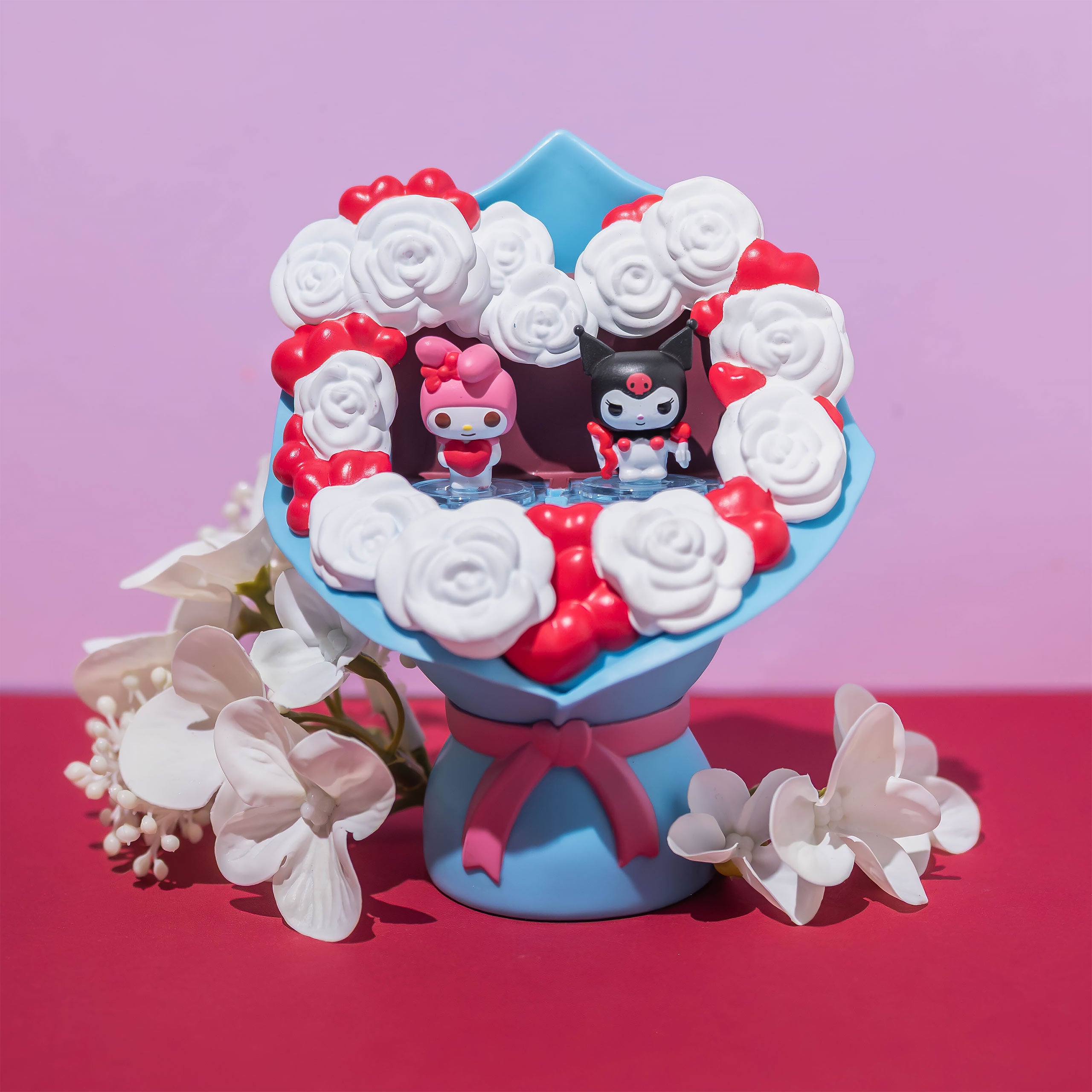Product image Hello Kitty and Friends Kuromi and Hello Kitty Valentines Funko Bitty Pop Bouquet - Sanrio