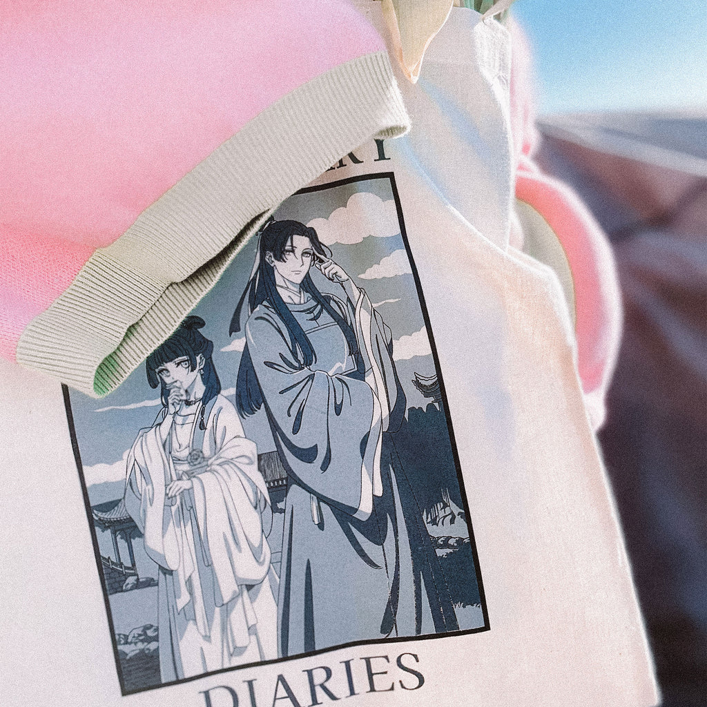 Product image Maomao and Jinshi tote bag for The Apothecary Diaries fans