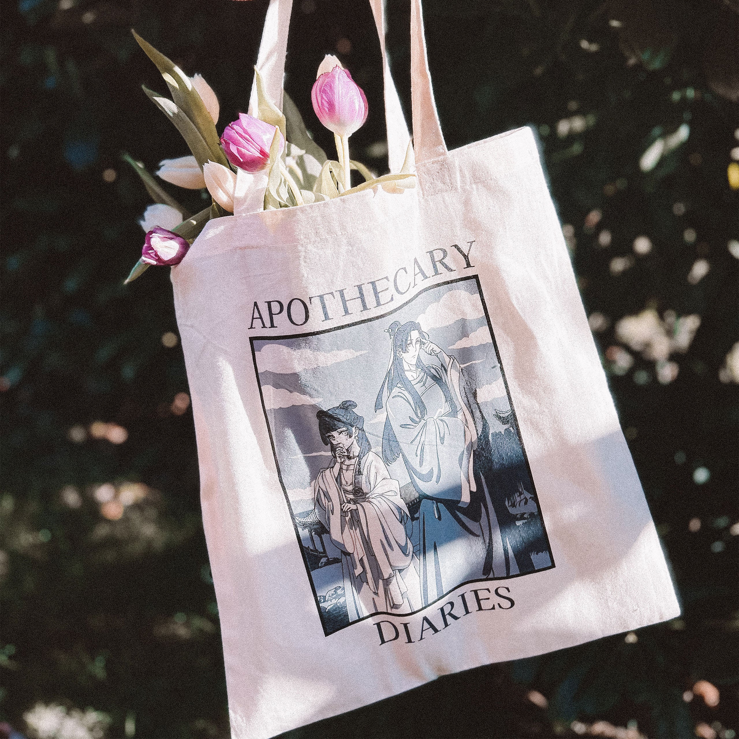 Product image Maomao and Jinshi tote bag for The Apothecary Diaries fans