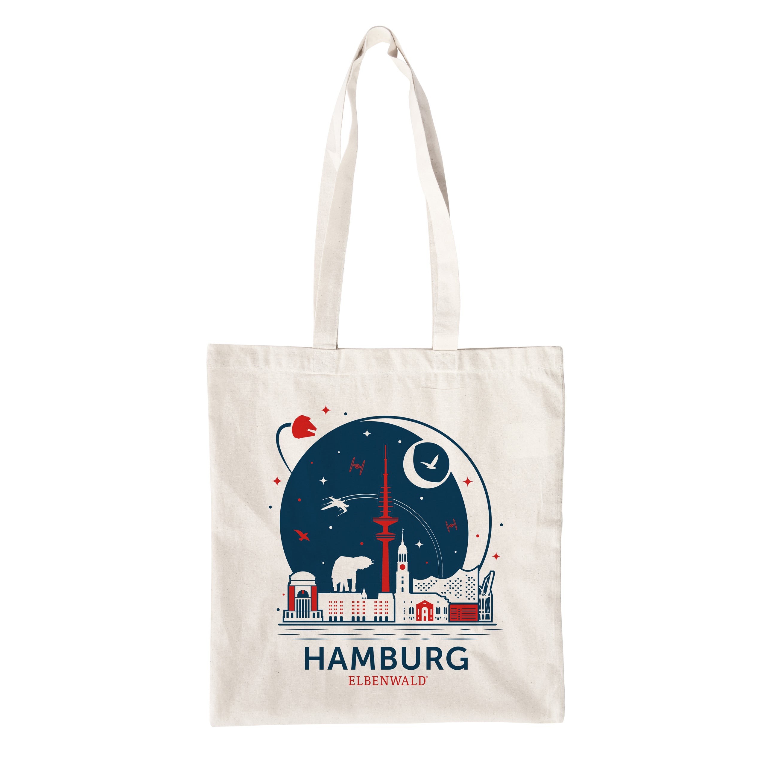 Product image Elbenwald in Hamburg Skyline Jute Bag